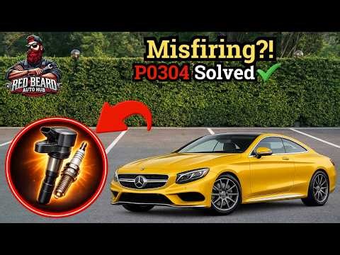 Mercedes S550 Misfire? P0300 P0304 Fix — Spark Plugs & Ignition Coil (2014–2017 W222)