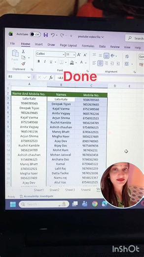 Name & number ek column me? Ek trick se alag karein 😲”