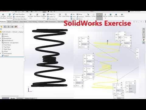 SolidWorks Exercise #12 | Spring Modeling & Sweep Failure Explained