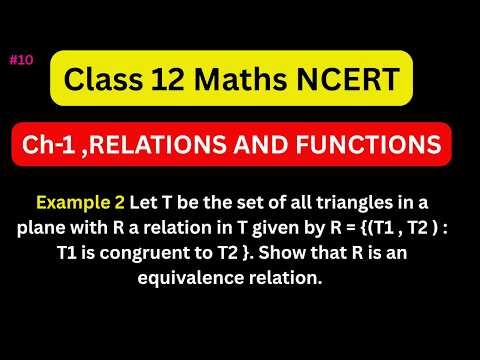 Class 12 Maths Ch 1 Example 2 | Class 12 Maths Chapter 1 | class 12 maths relation and function