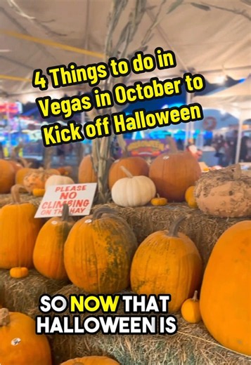 4 Ultimate Things to do in Vegas in October to Kick off Halloween. 🎃 🎃🎃 #vegas #lasvegashalloween #vegaslocals #halloweenvegas #thingstodoinvegas Free parade of Mischief at downtown Summerlin Mall Dates: Oct. 2, 3, 9, 10, 16, 17, 23, and 24, 2026 (Fridays and Saturdays) Gilcrease Orchard Fall Harvest schedule Tuesdays, Thursdays, Saturdays, and Sundays from 7:00 AM to 2:00 PM Weekday Pricing: $4.00 plus fees Weekend Pricing: $6.00 plus fees Halloween Town Pumpkin Patch is open daily through O