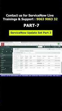 PART - 7 | ServiceNow Update Set