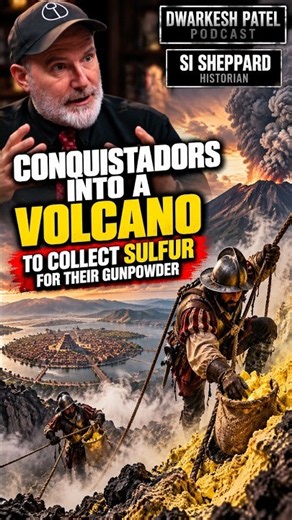 Sheppard: Into a Volcano for Gunpowder #shorts #podcast #history #war #shocking