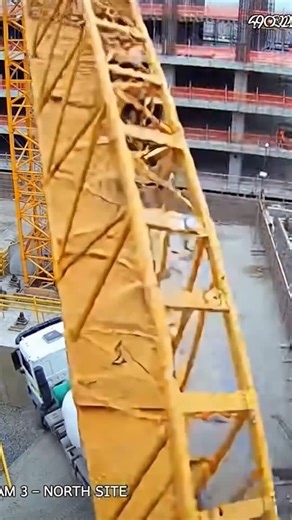 Crane Collapses at Building Site Austin, Texas — June 5, 2023 A terrifying security video captured the moment a massive tower crane catastrophically failed and collapsed at a high-rise construction site in downtown Austin on Monday. Workers can be heard shouting frantic warnings—"Get back! Clear the deck! It's going down!"—just seconds before the colossal structure came crashing to the ground. The footage shows the crane lifting a heavy concrete slab when its base suddenly appears to give way. T