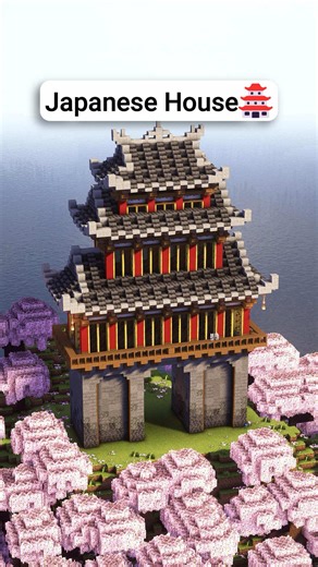 Minecraft Japanese House by Sebu🏯 Get the 3D Guide in Heybuilds.com 🔗Link in Bio!