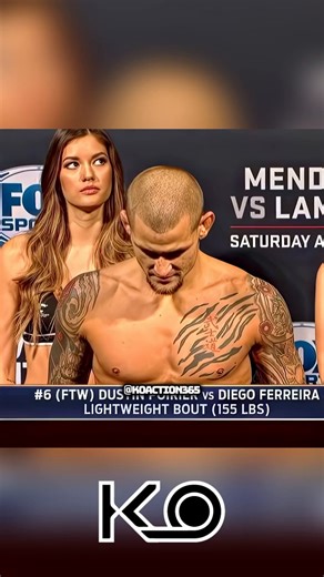 11 years ago (Apr 4, 2015) 🤯 Dustin Poirier and Diego Ferreira went to battle at UFC Fight Night 63! A high-stakes lightweight clash that delivered an absolute display of explosive power and clinical precision, showcasing "The Diamond" in his successful return to the 155-pound division after years at featherweight, ending with a spectacular first-round knockout finish via a devastating left hand and follow-up ground-and-pound to secure a dominant victory and ignite his legendary run toward the 