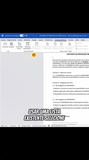 DESCUBRA AGORA como fazer emissão de contratos personalizados em larga escala no Word e Excel!