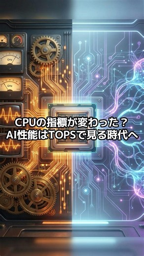 【PC雑学】CPUの指標が変わった？AI性能はTOPSで見る時代へ #IT解説 #CPU #AI性能