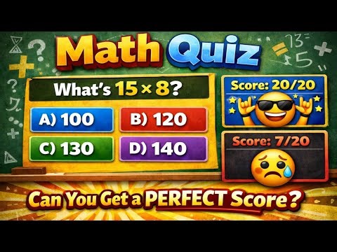 Can you get a perfect score? | #math, #mathquiz