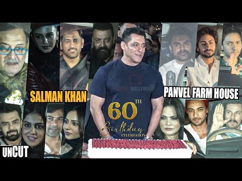 UNCUT - Salman Khan’s 60th Birthday Celebration Panvel Farmhouse | MS Dhoni, Sanjay Dutt, Randeep