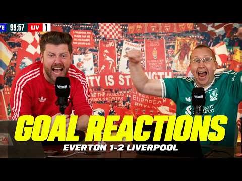 WILD GOAL REACTIONS AS LIVERPOOL BEAT EVERTON 2-1 IN THE 100TH MINUTE!!