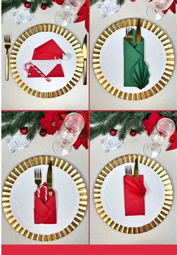 4 Easy Napkin Folding Techniques for Holiday Tables