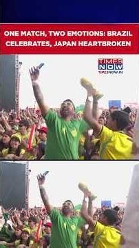 Brazil Beat Japan 2-1 After Dramatic Late Twist In World Cup; Watch Fans' Reaction #shorts