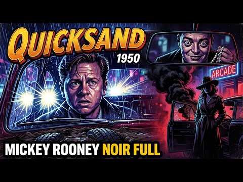 Quicksand (1950) | Public Domain Film Noir | Mickey Rooney + Peter Lorre Crime Spiral | HD Classic
