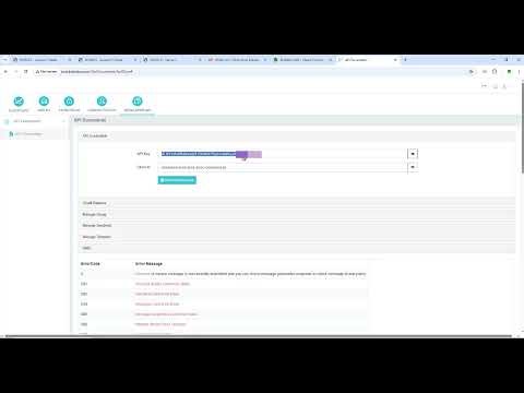 Bulk SMS API section and wordpress plugin install