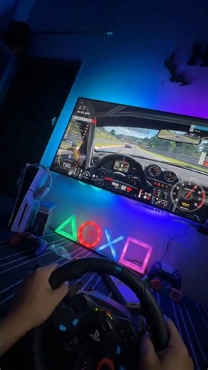 This Racing Setup Feels SO REAL! 🏎️🔥 | Gran Turismo 7 + Logitech G29 + PS5 #Shorts
