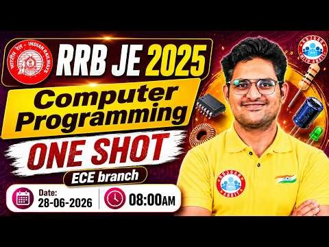 RRB JE 2025 Computer Programming | RRB JE ECE Branch One Shot | Computer Programming By Kishor Sir