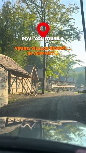 POV: You booked a Vermont getaway and woke up in a Viking legend 🛡️ Would you stay here or is this too wild? 👀 #pov #HiddenGem #TravelTok #Vermont #BucketList