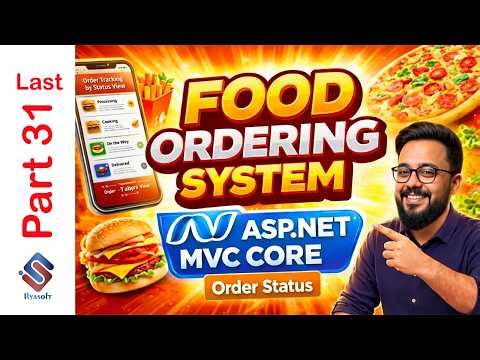 Food Ordering System Part 31 | Update Order Status Processing, Shipping, Delivered ASP.NET Core MVC