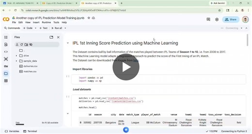 #machinelearning #datascience #internpe #ipl #python | Aditya Pandey