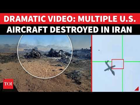 'Fighters Of Islam Burnt Them To Ashes': Iran Releases Video Of Destroyed U.S. Aircraft | WATCH