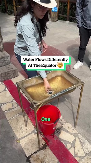 Water Flows Differently At The Equator 🤯 | flow of water