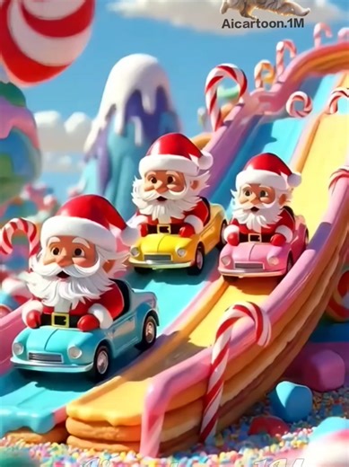 New santa cartoon video #kids #kidssong #kidscartoon #cartoonvideo #foryou