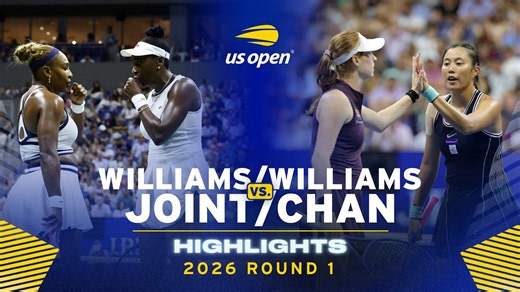 Williams/Williams vs. Joint/Chan Highlights | 2026 US Open Round 1