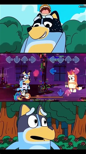 Bluey vs Orange Glitched Mod - Mobile Gameplay - Friday Night Funkin' Game