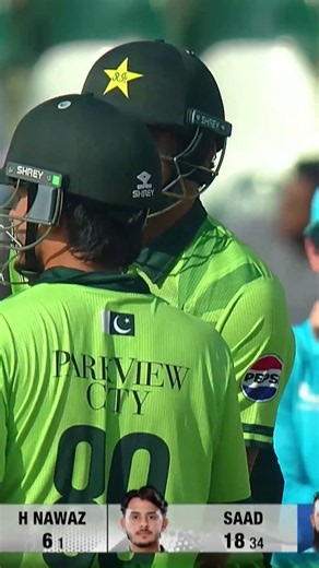 FIRST-BALL MAXIMUM 🔥Hasan Nawaz flexes his muscles with a booming hit 💪 #PAKvSL MZS1K