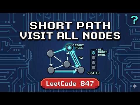 LeetCode 847: Shortest Path Visiting All Nodes | BFS & Bitmask