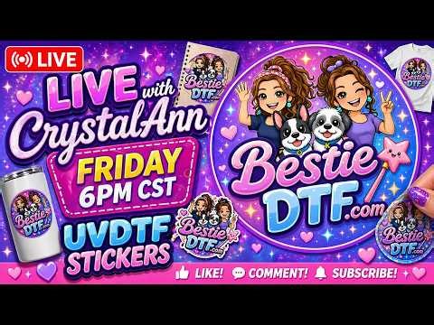 Live With CrystalAnn - UVDTF Stickers