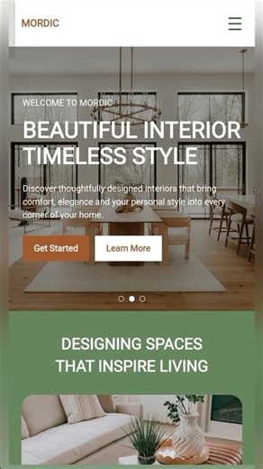 Interior Design Website Frontend Project | HTML, CSS & JavaScript | MAVQEN#design #frontenddeveloper