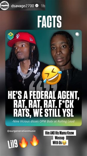 D. Savage Instagram Story on the Nine Vicious & OPM BABI situation 🤐