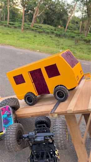 PRO Three Rock RC Car Vs Powerful Homemade Bus & Danger Hill Climb Test!🚌🤯