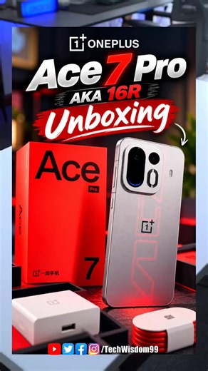 OnePlus Ace 7 Pro Unboxing | OnePlus 16R Unboxing -185Hz & 9,000mAh Battery #oneplus16r #shorts
