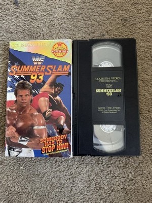 WWF Summerslam 1993 VHS Coliseum Video Wrestling Home Video WWE Lex Luger | eBay