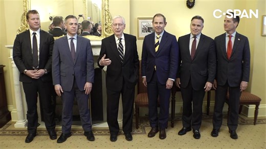 Mitch McConnell meets with Senators-elect: McCormick, Sheehy, Banks, Curtis, Moreno