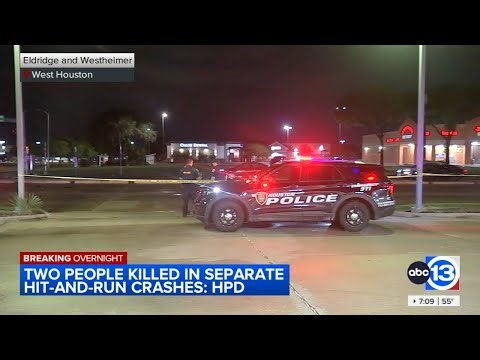 2 pedestrians killed in separate hit-and-run crashes, HPD says