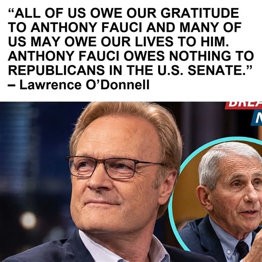 Lawrence O'Donnell defends Fauci, reigniting debate over COVID accountability and oversight.