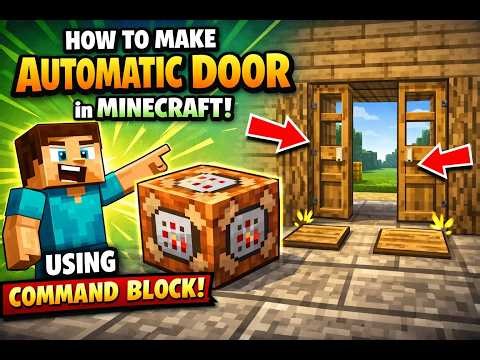 How to make hacker style command block automatic door