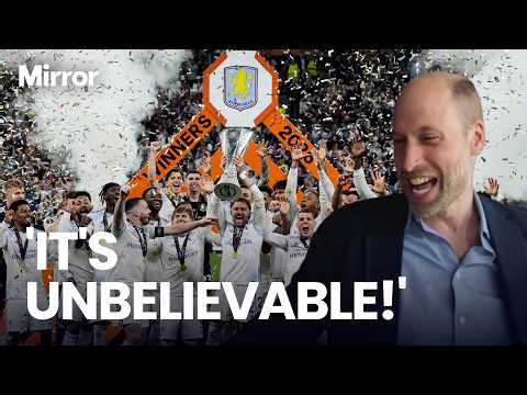 'IT'S SURREAL!' | Prince William speaks on Aston Villa WIN for FIRST TIME