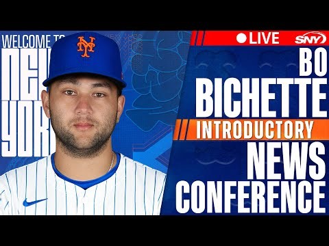 LIVE: Bo Bichette New York Mets Introductory News Conference