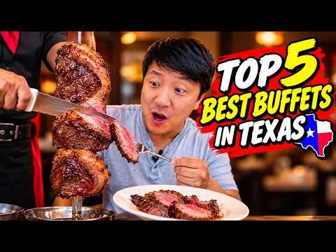 ALL YOU CAN EAT Brazilian + Italian! My Top 5 FAVORITE Texas Buffets 🍖🍝