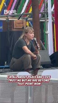 Greta Thunberg speech to crowd at All Together Now