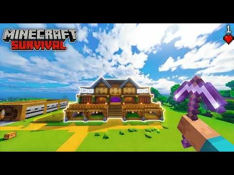 Minecraft Survival Series EP-1😍| The Ultimate Survival Journey Begin🔥