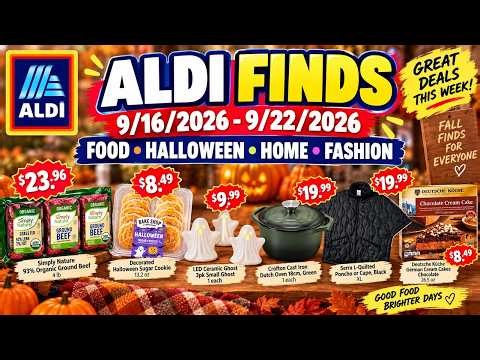 ALDI weekly ads 9/16–9/22/2026 🔥 FOOD, HOME, HALLOWEEN, FASHION & MORE! #ALDI #ALDIFINDS