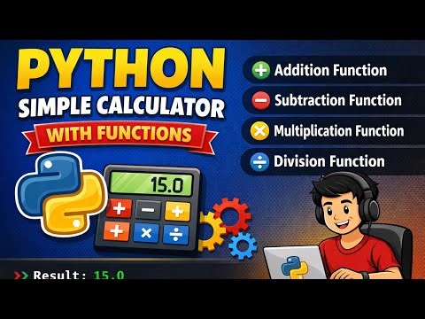 💻 Build a Calculator in Python using Functions (Step-by-Step)