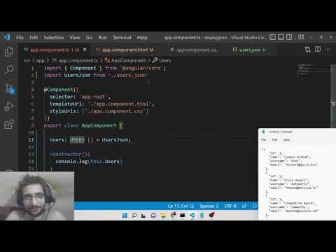 Angular 14 Project to Read & Display JSON Data inside Bootstrap 4 Table in Browser Using TypeScript