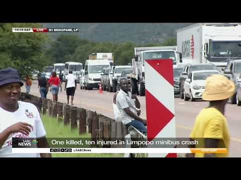 One killed, ten injured in Limpopo minibus crash